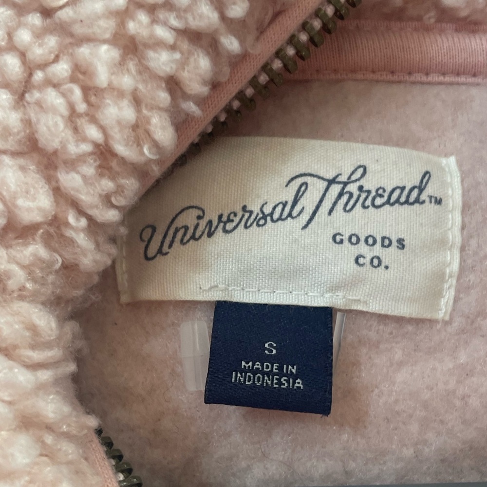 Universal Thread Women’s Colorblock Sherpa Quarter Zip Pullover Sweater Small - Picture 12 of 14